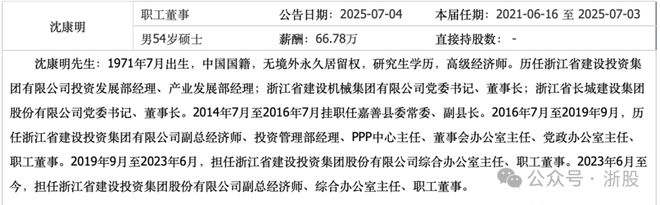 浙投建设职工董事去世，疑似坠楼身亡